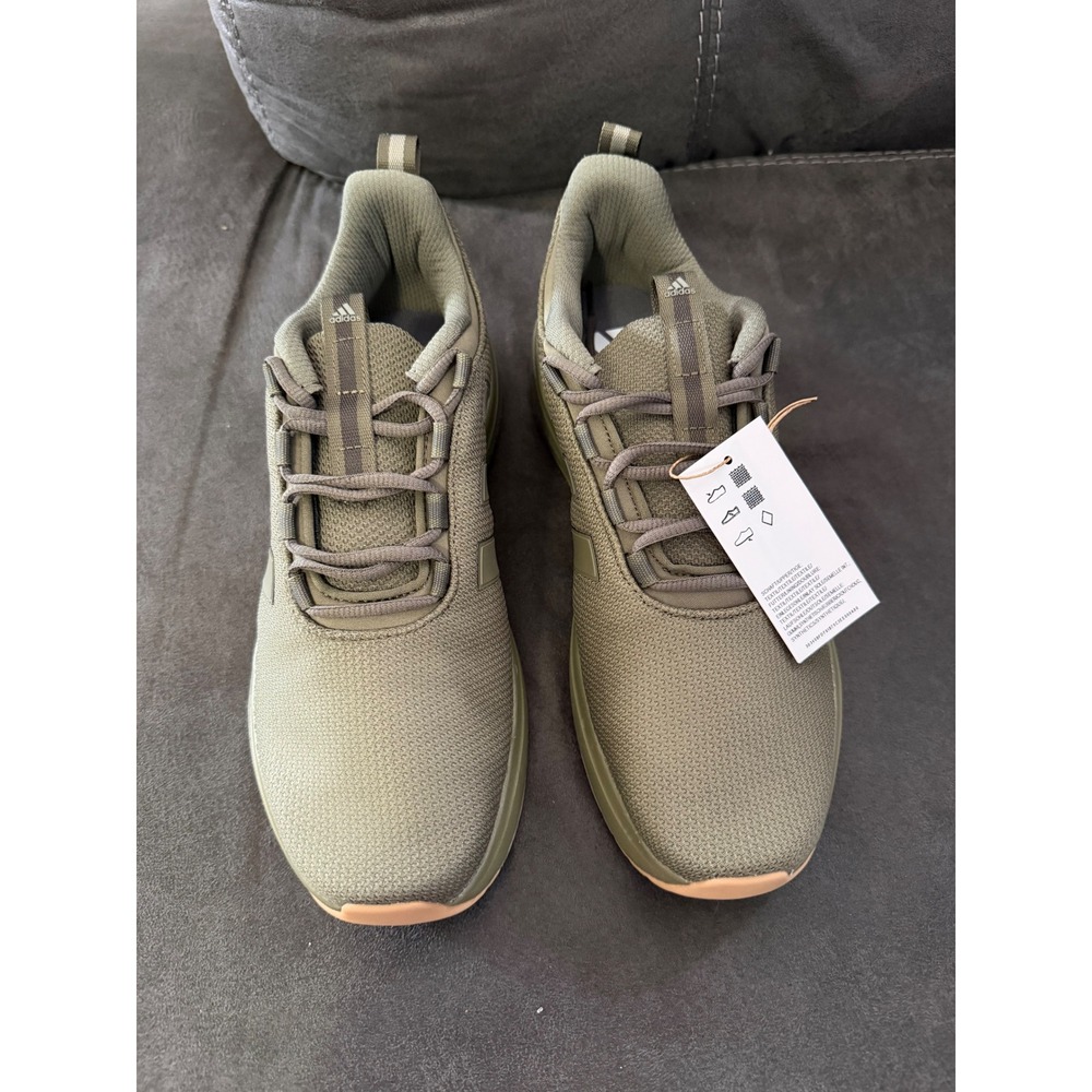 Adidas Racer TR23 Mens Sneaker sz 8.5 Olive Green Gum‎ Sole IH2330 Running Shoes